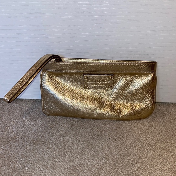 Gold Kate Spade clutch - Picture 1 of 4